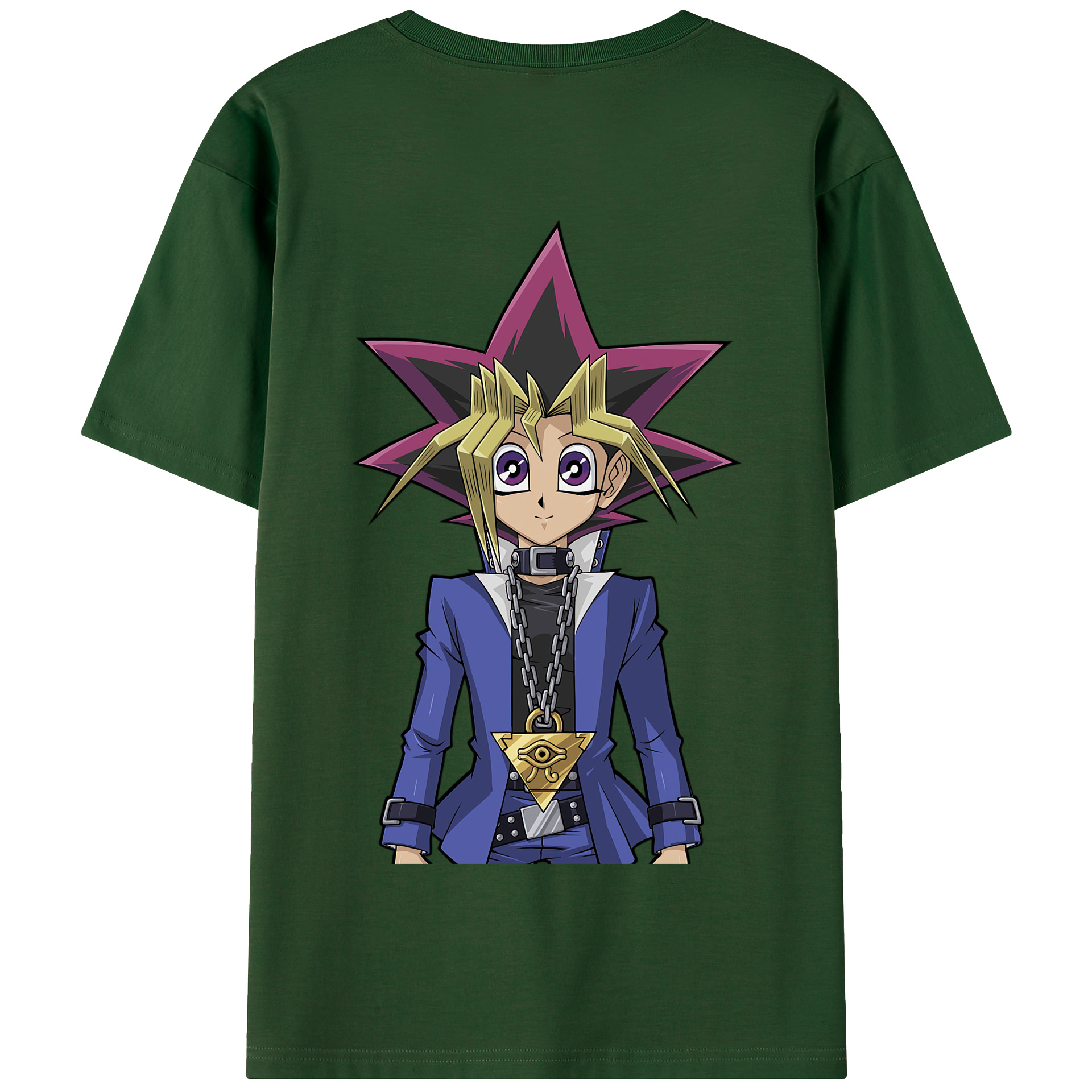 （画像用） 遊☆戯☆王 Yu-Gi-Oh! 綿100％半袖Tシャツ（背面プリント）